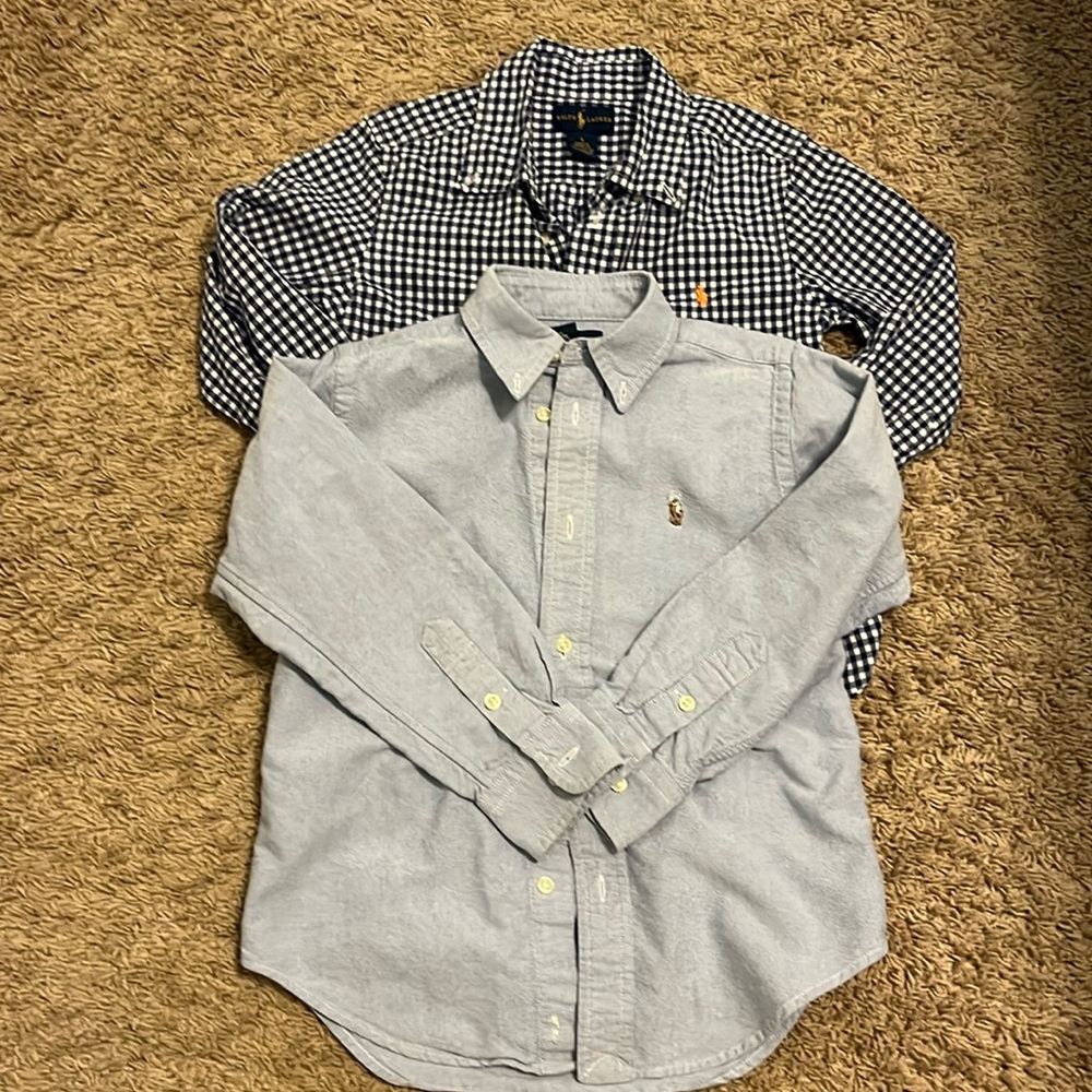 2 long sleeve button down Ralph Lauren shirts
